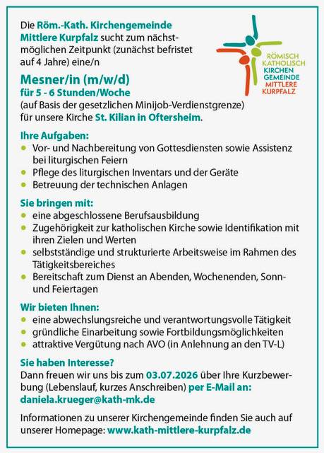Quelle: Röm.-Kath. Kirchengemeinde Mittlere Kurpfalz