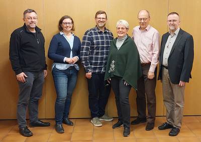 Das Kernteam der Kirchengemeinde Mittlere Kurpfalz gratuliert dem frisch gewählten Vorstand des Pfarreirats.