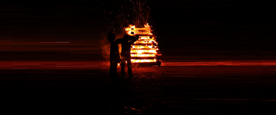 Lagerfeuer im KJG Zeltlager
